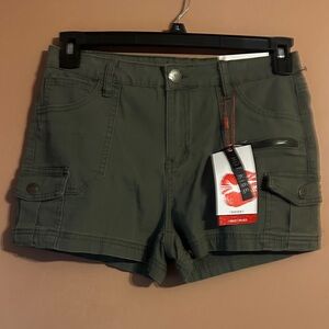 Kiss Women's Olive Cargo Shorts